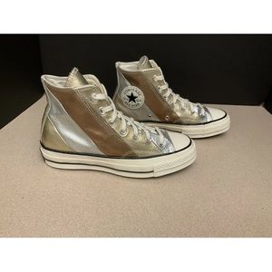 Womens Converse All Star Chuck 70 'Metallic Hi Top Sneakers. Size 7. Awesome!!!
